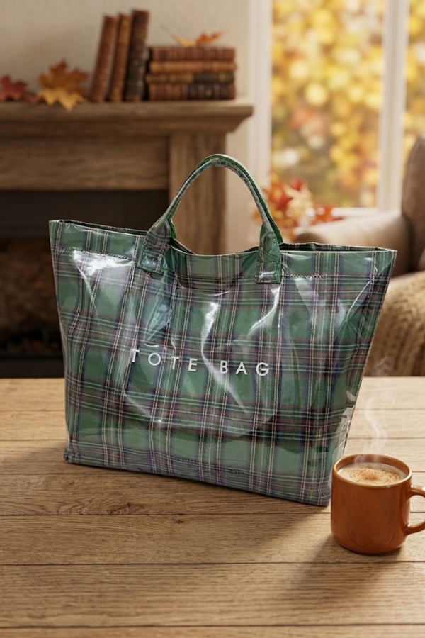 ETA 9/8 - Green Plaid TOTE BAG