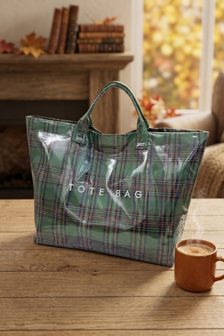 ETA 9/8 - Green Plaid TOTE BAG
