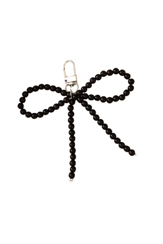 Black Bow Purse Charm