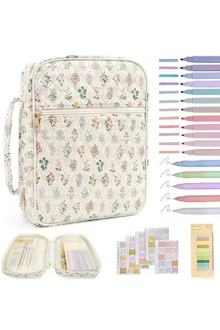 ETA 7/22 - Faith Cream Floral Zipper Bible Cover