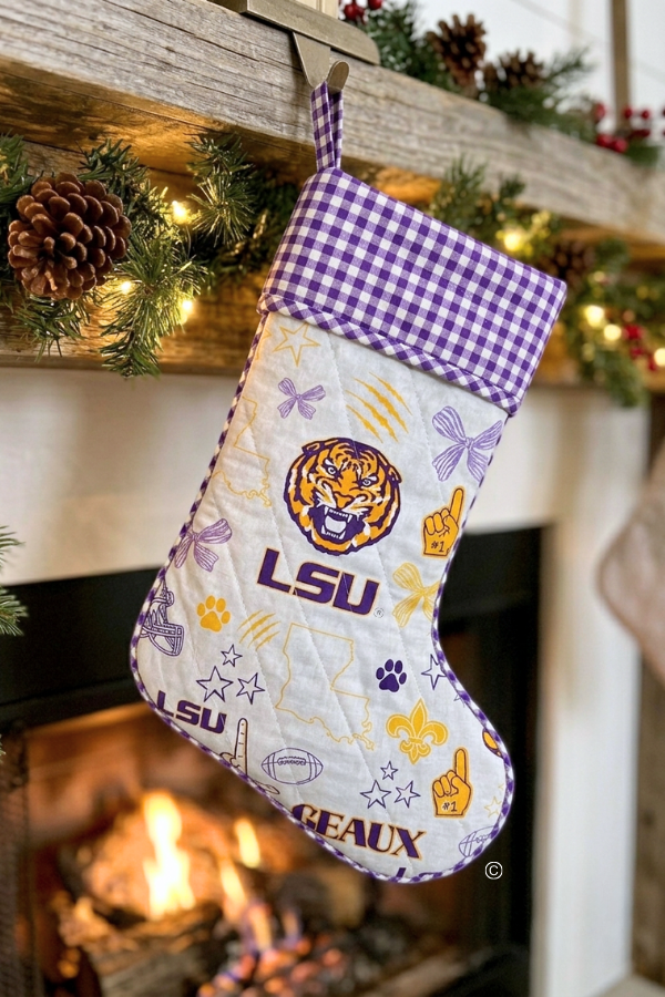 ETA 9/8-9/22 LSU Holiday Stocking©