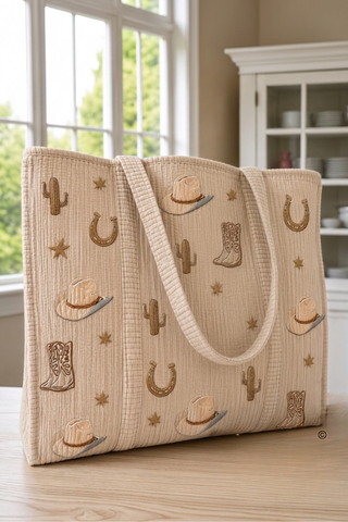 ETA 9/8-9/22 Boots & Brim Tote©