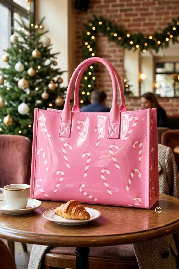 ETA 9/30-10/14 The Pink Peppermint Vinyl Tote©