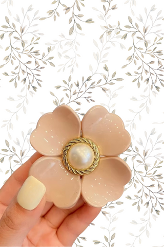 ETA 4/28 - Pearl Flower Hair Clips