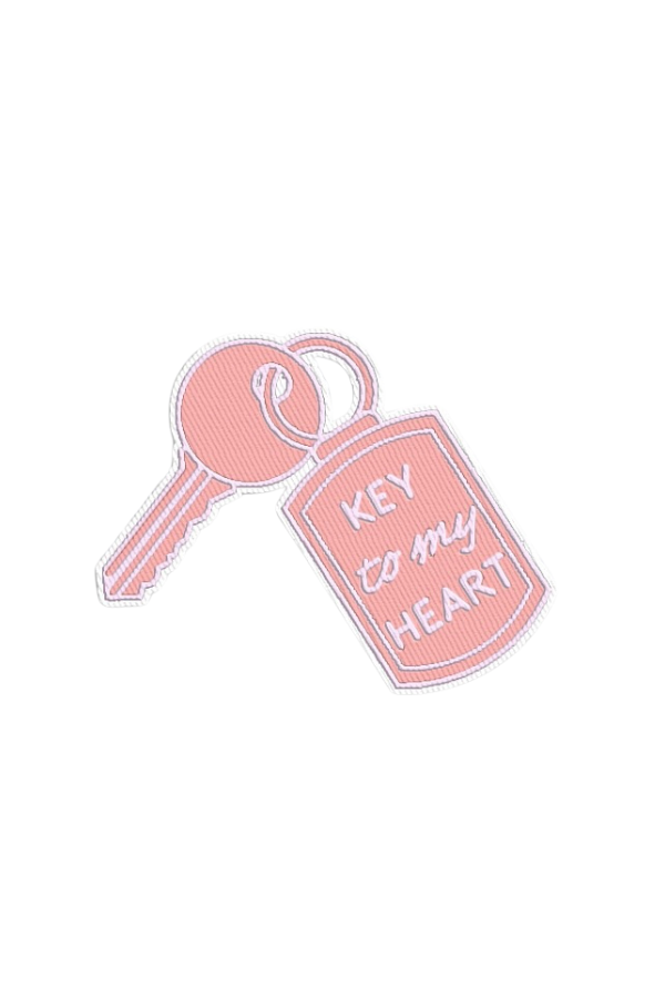 ETA 1/6 - Key to My Heart Embroidered Patch