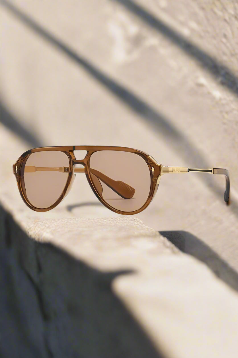 ETA 3/20 - Oliver Brown Aviator Sunglasses