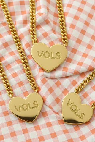 ETA 12/2 - Go VOLS Go Engraved Gold Necklace