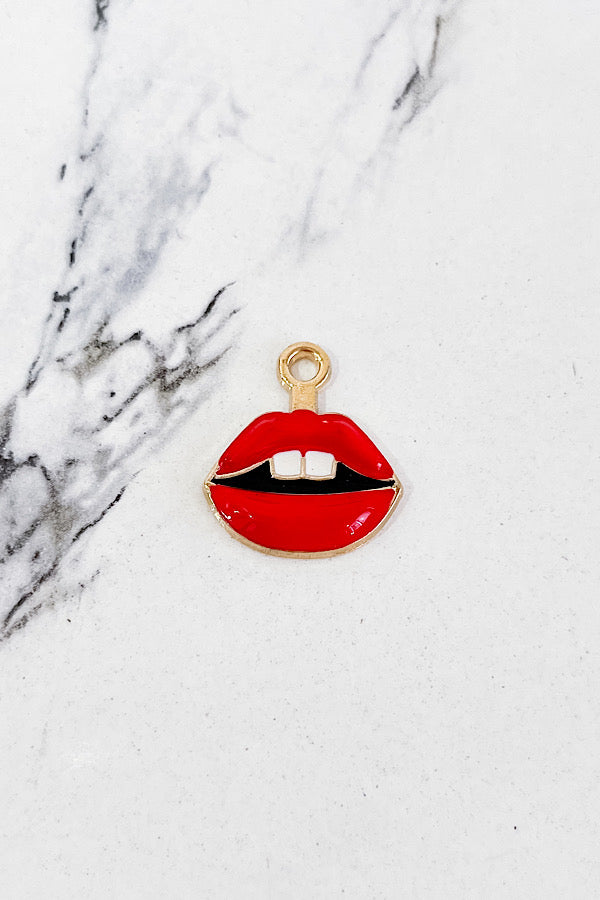 Red Lips Charm