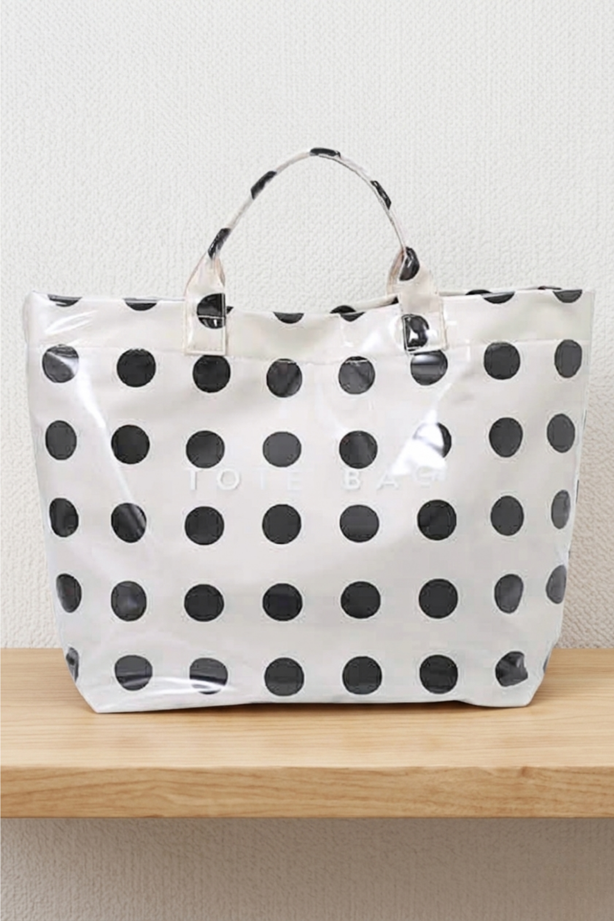 ETA 6/5 - Black Polka Dot TOTE BAG