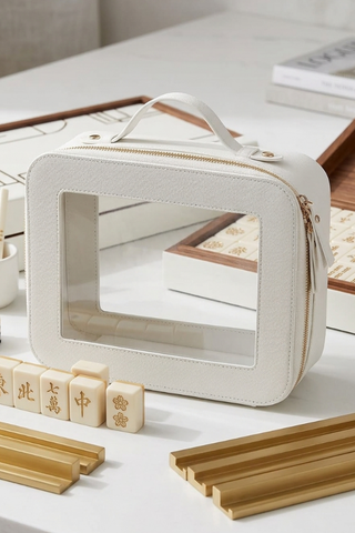 ETA 8/24-9/7 Posie White Clear Travel Bag