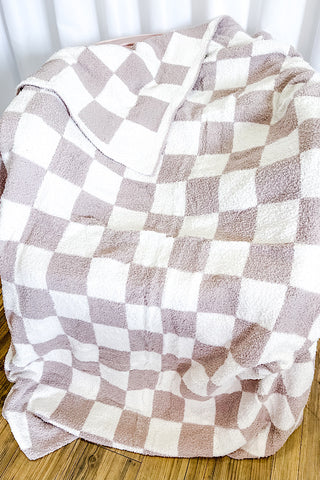 Gray Check Luxury Blanket Bundle