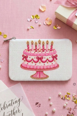 ETA 11/10-12/1 The Birthday Girl Beaded Coin Purse