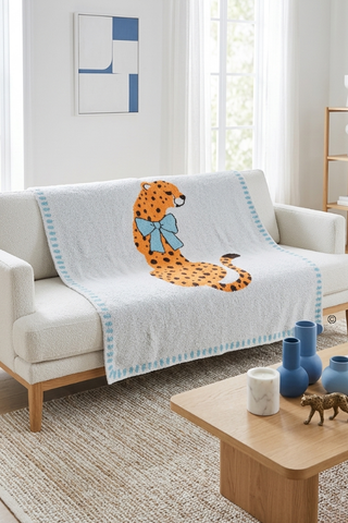 ETA 7/30 - Stay Wild Blue Child Cheetah Blanket©
