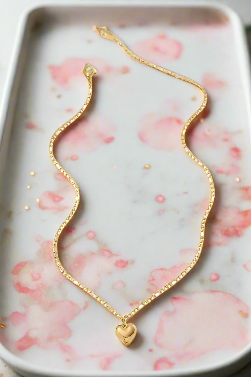 Margot Gold Heart Pendant Necklace