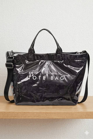 ETA 5/8 - Black TOTE BAG with Strap