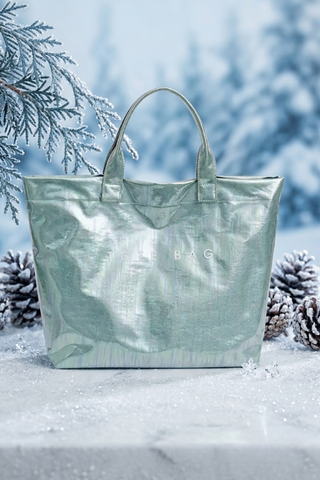 ETA 9/8 - Mint Green Iridescent TOTE BAG