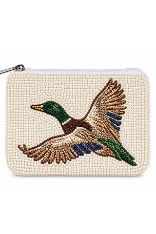 ETA 10/15-10/29 Mallard Marshland Beaded Coin Purse