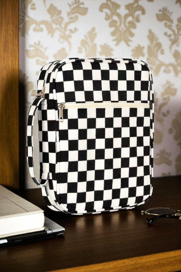 ETA 11/17 - Chloe Black Check Bible Cover