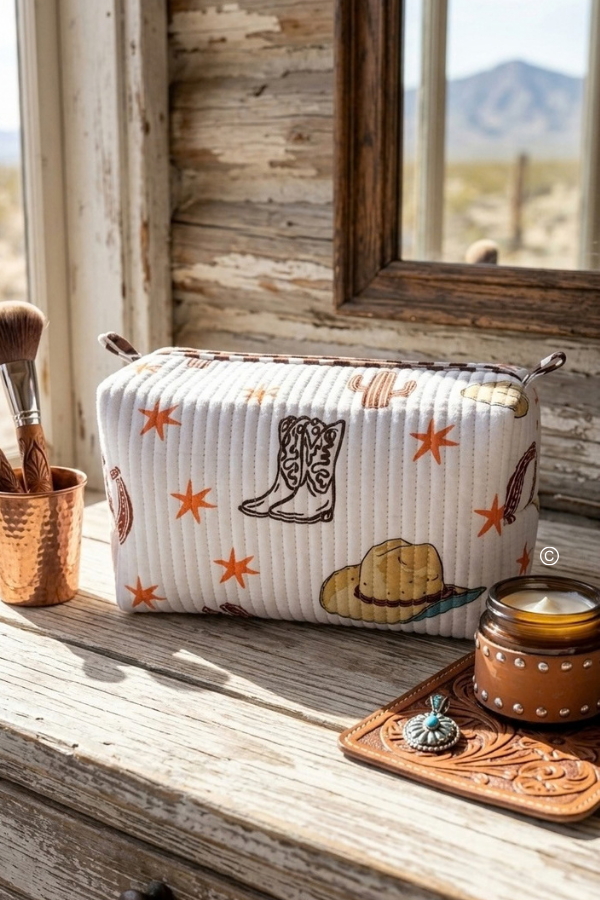 ETA 11/10-12/1 Boots & Brim Cosmetic Bag