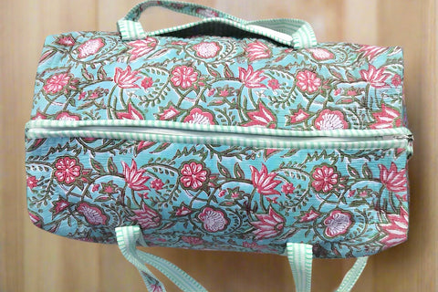 ETA 5/22 - Lennon Blue Floral Duffle Bag