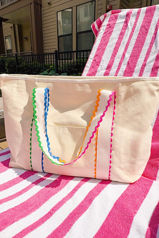 ETA 6/22 - Spencer Rick Rack Trim Tote Bag