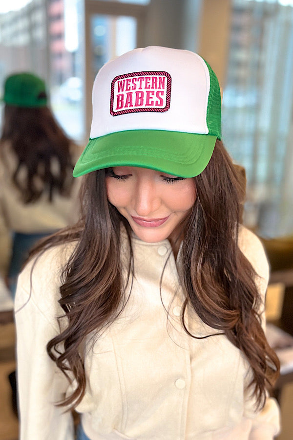 Green Western Babes Trucker Hat