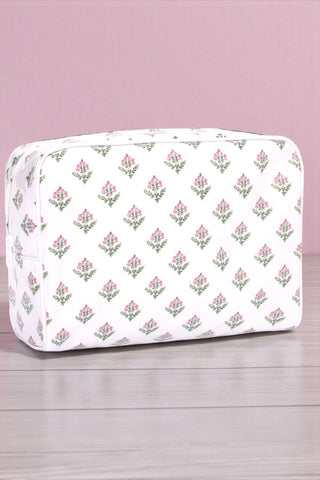 ETA 4/17 - Lillian White Floral Clear Coat Cosmetic Bag