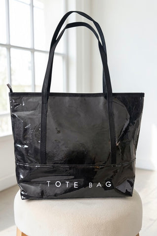 ETA 4/20 - Black Shoulder Strap TOTE BAG