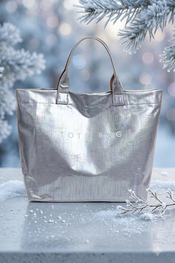 ETA 9/8 - Silver Iridescent TOTE BAG