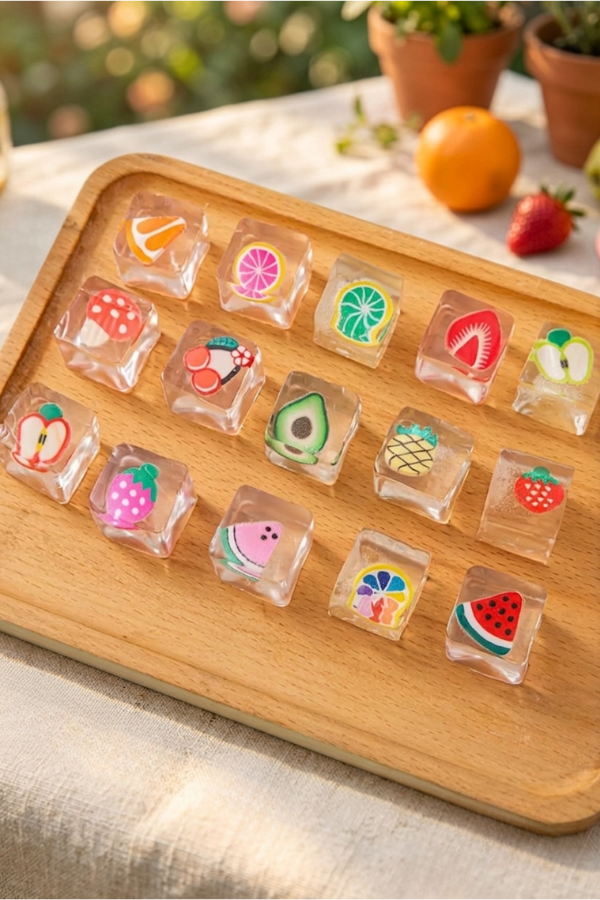 ETA 7/22 - Assorted Fruit Ice Cube Squishy Toys