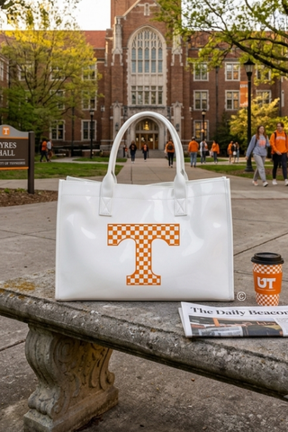 ETA 8/24 - Vols Checkered Power T Tote Bag