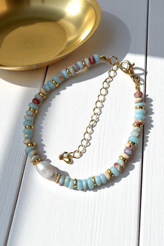 Serena Beaded Pearl Bracelet