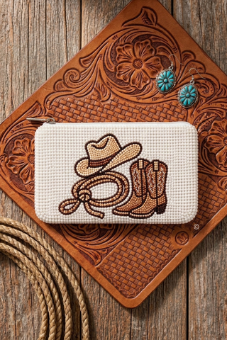 ETA 10/19-11/9 The Howdy Honey Beaded Coin Purse