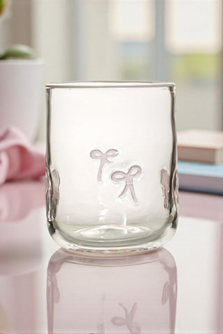 ETA 12/11 - Light Pink Bow Drinking Glass