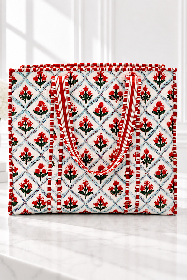 ETA 10/19-11/9 Vintage Chic Floral Tote Bag
