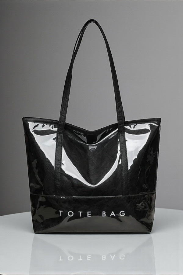 ETA 1/19 - Black Shoulder Strap TOTE BAG