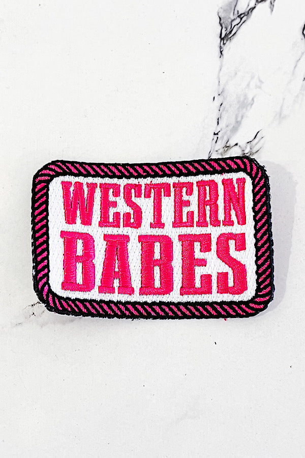 Heat Press Western Babes Embroidered Patch