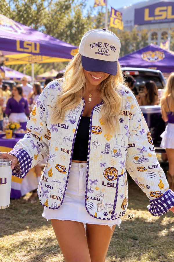 ETA 10/19-11/9 LSU Quilted Jacket©