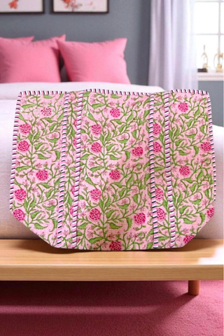 ETA 9/12 - Claire Pink Floral Patterned Tote Bag