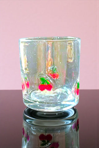 Cherry Clear Drinking Glass