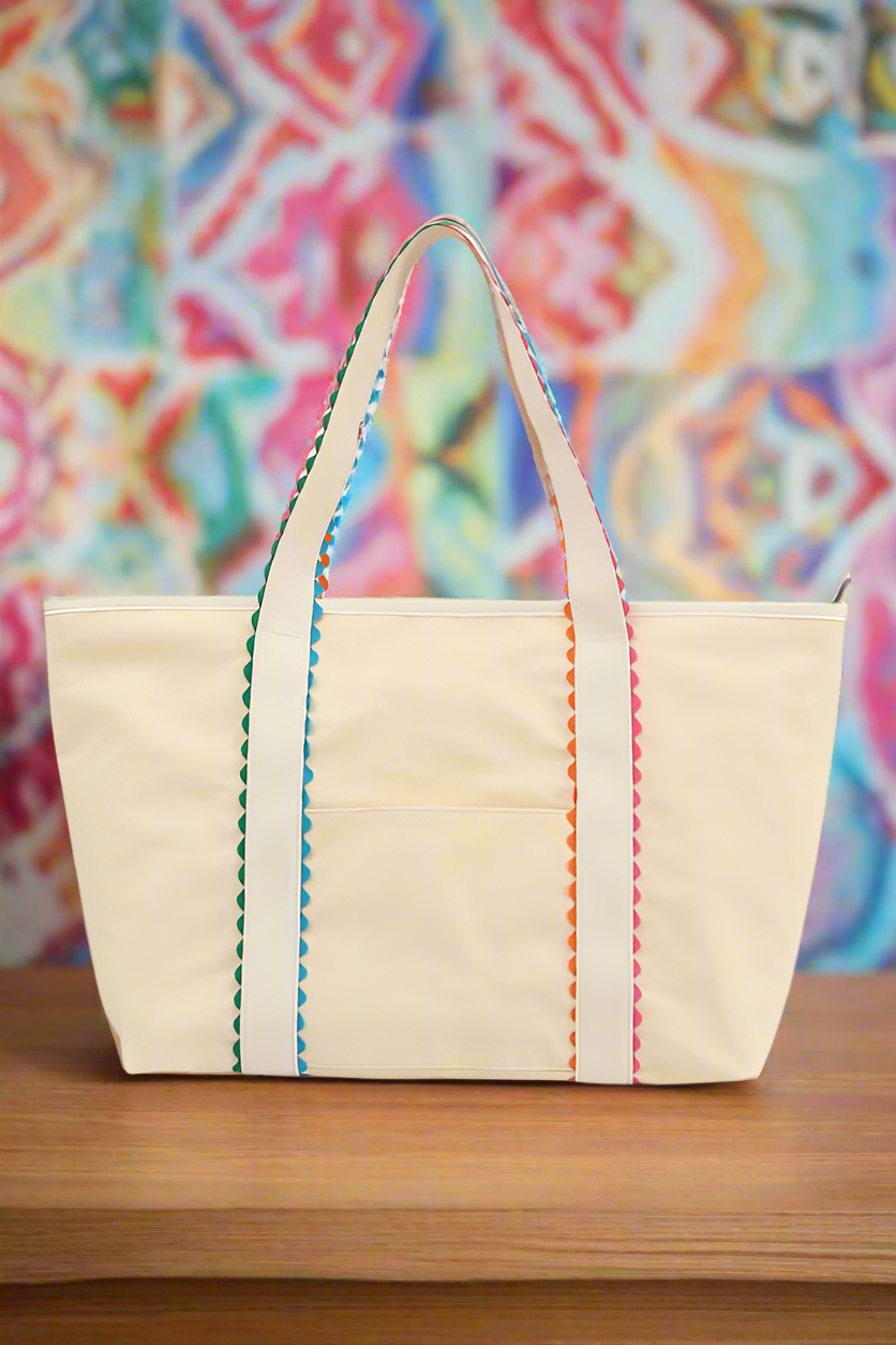 ETA 6/13 - Spencer Rick Rack Trim Tote Bag