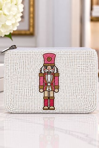 ETA 10/15-10/29 Pink Nutcracker Beaded Coin Purse