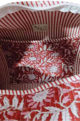 ETA 9/16 - Hampton Red Floral Duffle Bag
