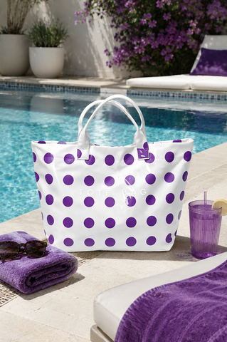ETA 8/13 - Purple Polka Dot TOTE BAG