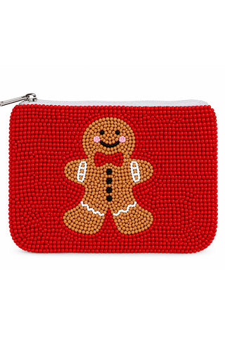 ETA 10/15-10/29 Gingerbread Man Beaded Coin Purse
