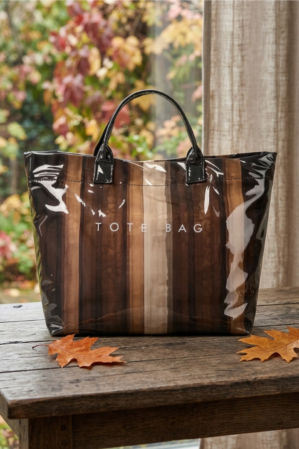 ETA 9/8 - Brown Striped TOTE BAG