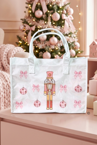 ETA 9/30-10/14 Plum Adorable Nutcracker Vinyl Tote Bag