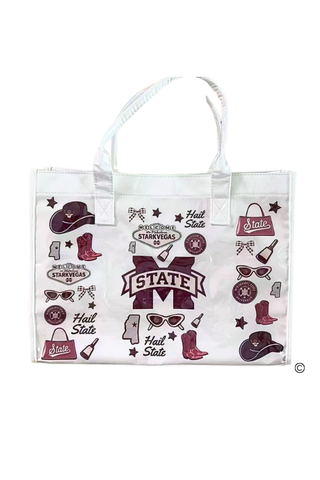 Hail State Vinyl Tote Bag