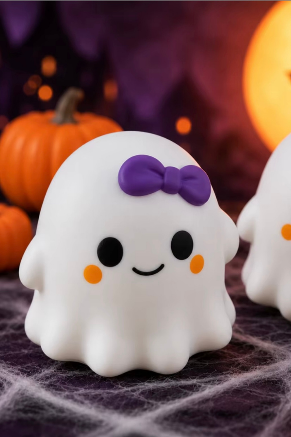 ETA 7/30-8/13 Friendly Ghost with Bow Squishy Toy