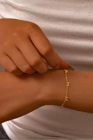 ETA 8/27 - Sweet Ties Gold Bow Bracelet